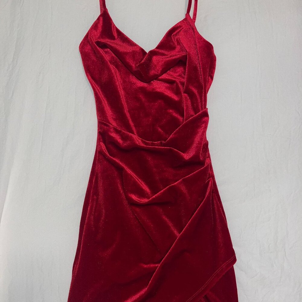 Red Velvet Windsor Dress